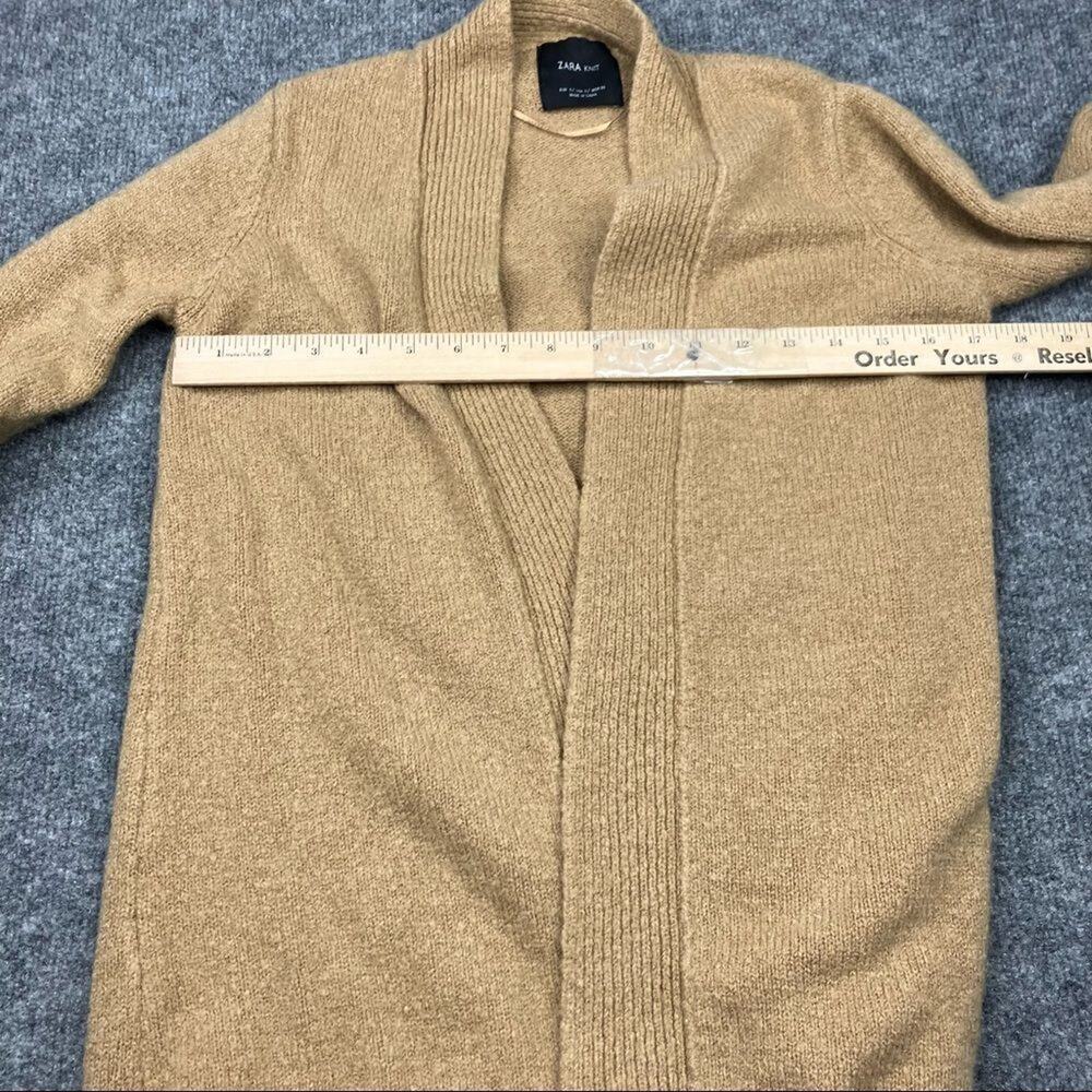 Zara Women knit Tan Knit Cardigan Size Small - Picture 3 of 7